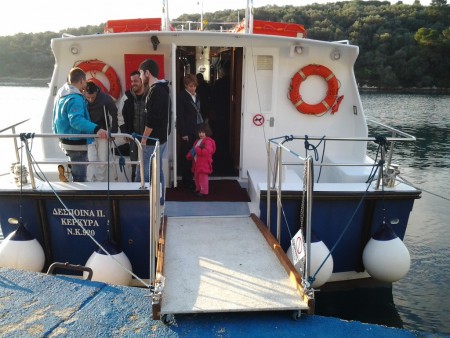 Everybody was curious about our new boat!